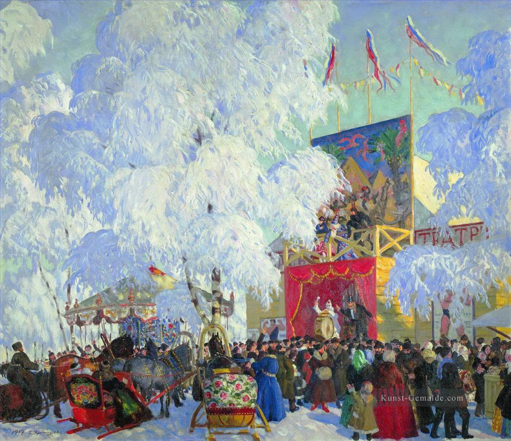 Messestände 1917 Boris Mikhailovich Kustodiev Ölgemälde